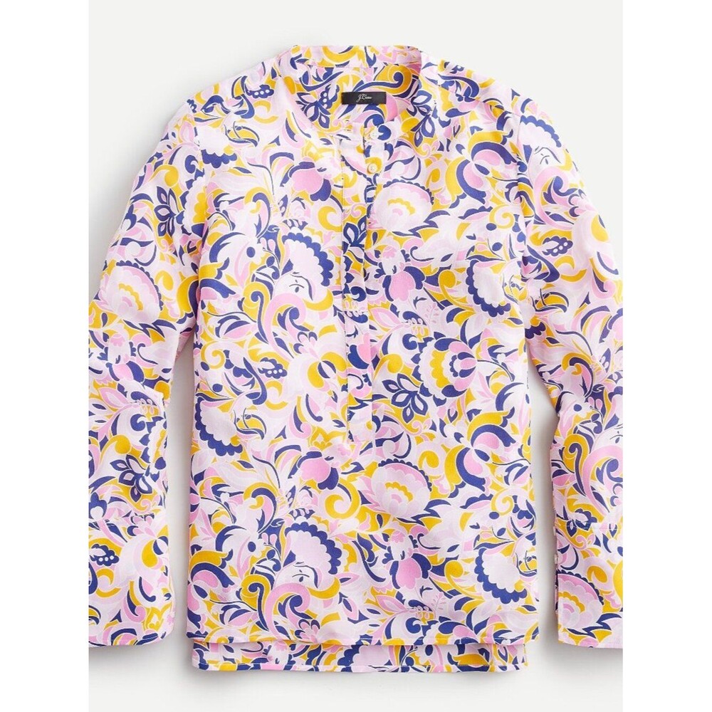 J.Crew SILK tunic in paisley swirl S NWT AN407